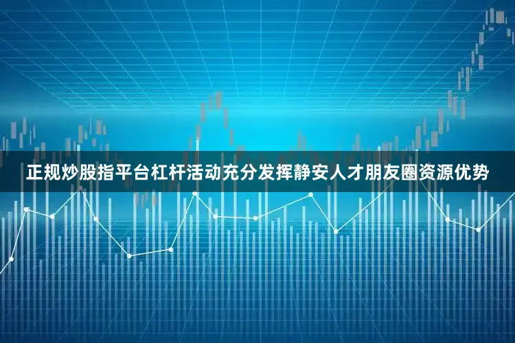 正规炒股指平台杠杆活动充分发挥静安人才朋友圈资源优势